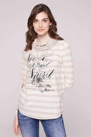 Soccx Sweatshirt 'Meerliebe III' in Beige: voorkant