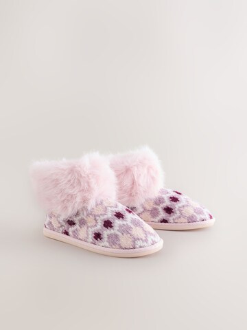 Next Домашни пантофи в розово