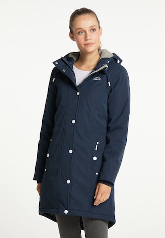 ICEBOUND Winter Coat in Blue: front