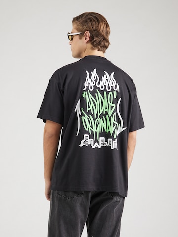 T-Shirt 'Streetdrawing T' ADIDAS ORIGINALS en noir : devant