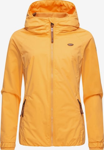 Ragwear Performance Jacket 'Dizzie' in Yellow: front