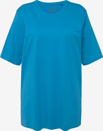 T-shirt Ulla Popken en bleu : devant