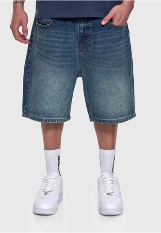 Dropsize Baggy Shorts in Blau: Vorderseite