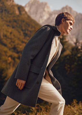 MANGO MAN Between-Seasons Coat 'Cyril' in Grey