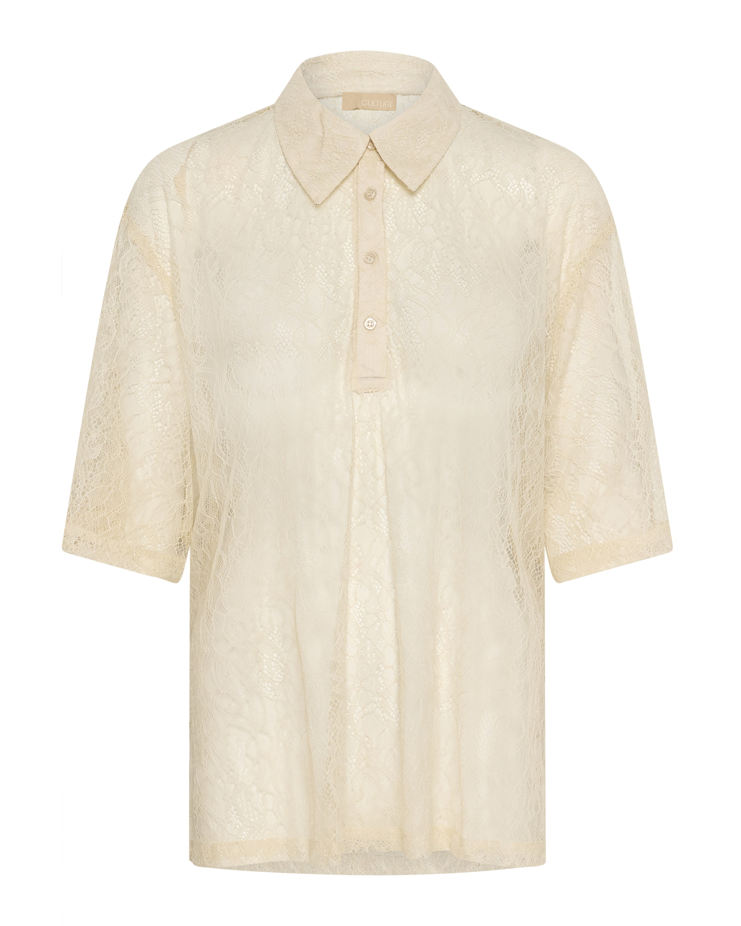 CULTURE Shirt 'CUkasi' in Beige: voorkant