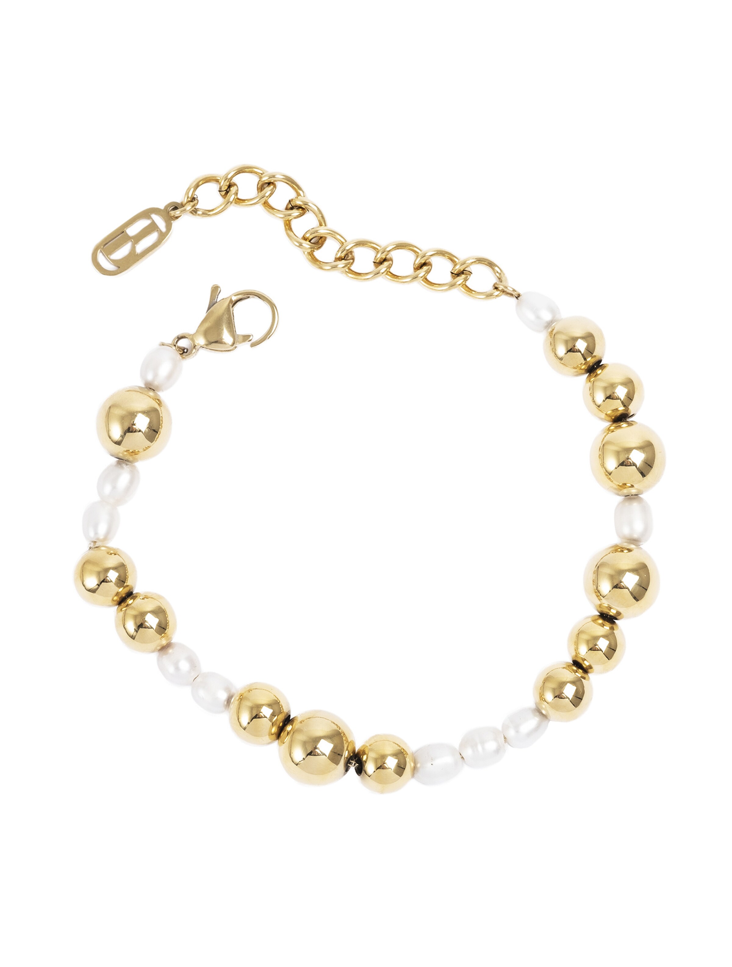 A&C Oslo – Nordic Design Jewellery Bracelet 'Tone Damli  - Pearls' in Gold, Item view