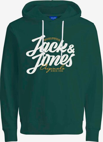 JACK & JONES Sweatshirt 'List' in Groen: voorkant