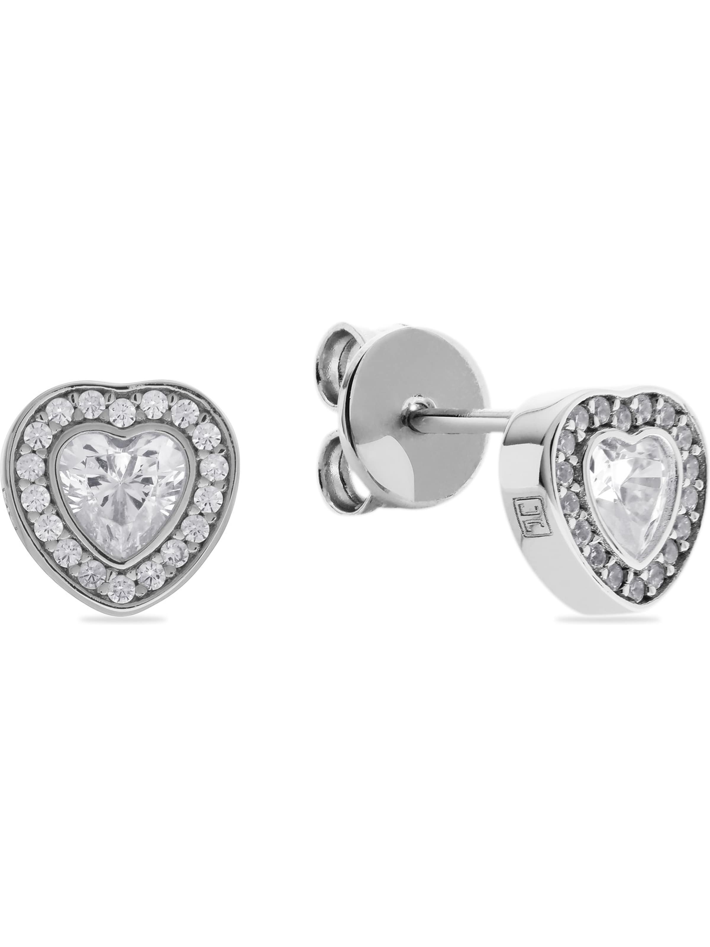 JETTE Earrings in Silver: front