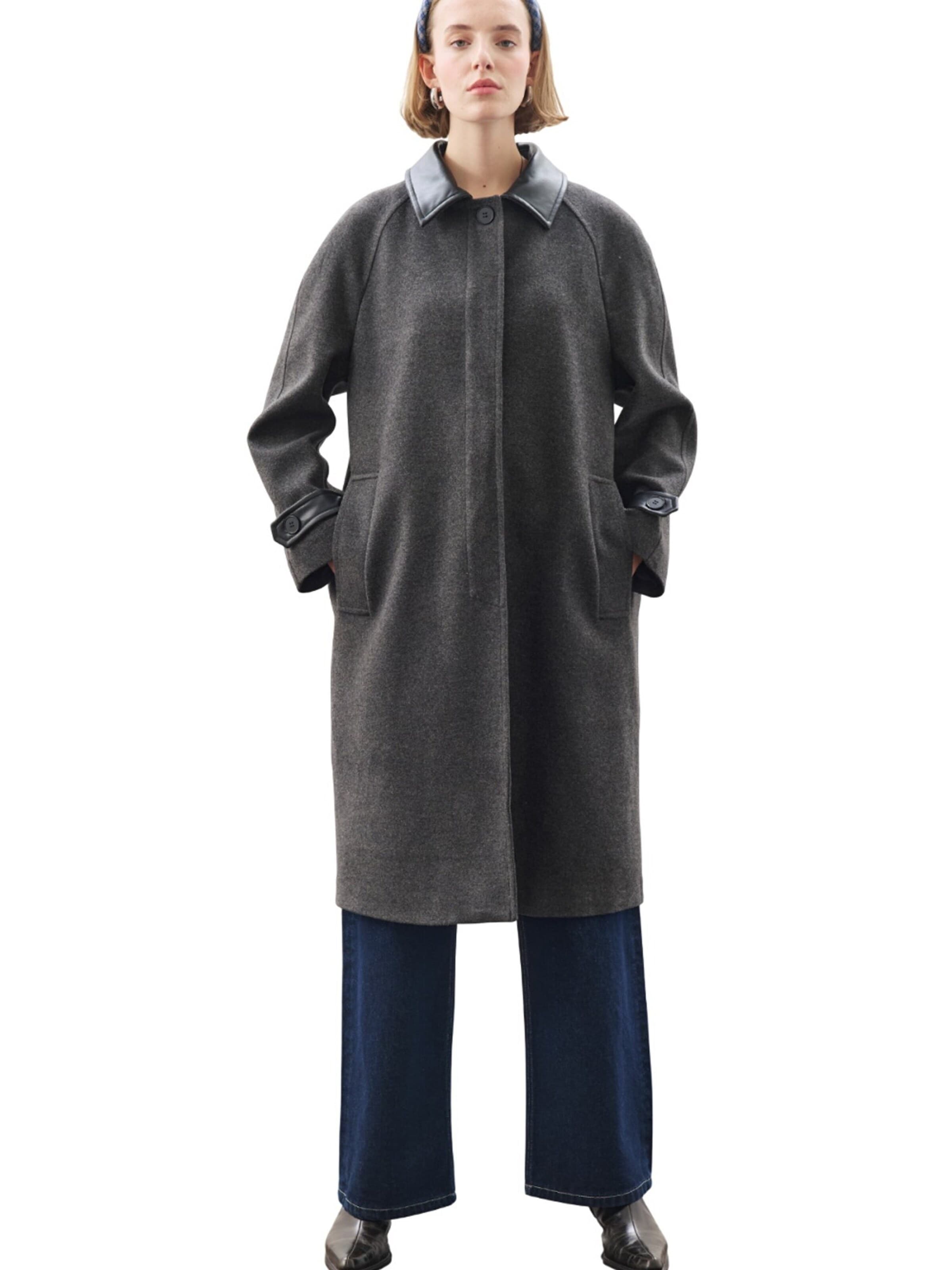 MANUKA Winter Jacket in Grey: front