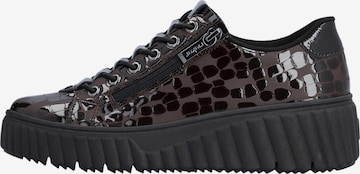 Chaussure de sport à lacets 'Lando Low-Top-Sneaker aus Leder' Rieker en marron : devant