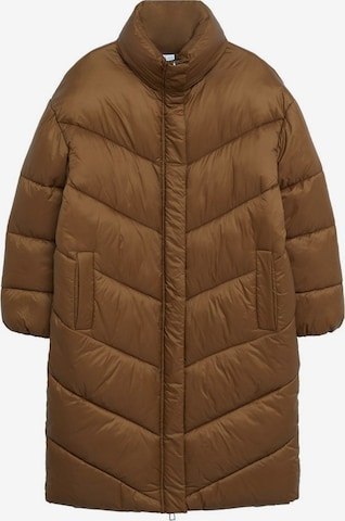 MANGO Winter Coat 'Kellogs' in Brown: front