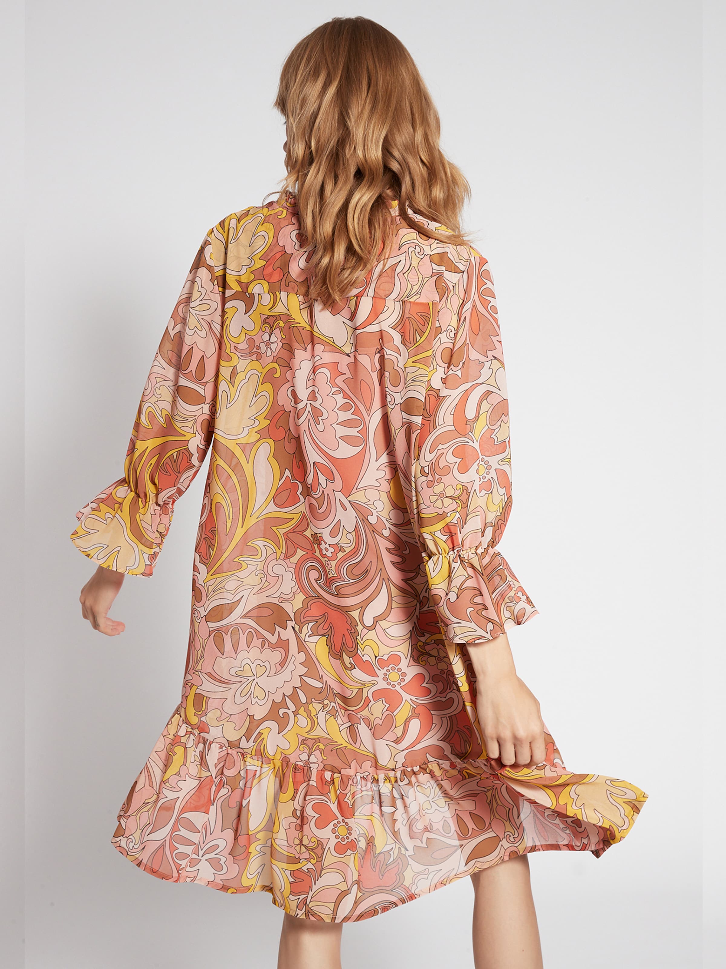 Frauen Große Größen Ana Alcazar Blusenkleid 'Felola' in Mischfarben - UX68859 Frauen Große Größen Ana Alcazar Blusenkleid 'Felola' in Mischfarben - UX68859