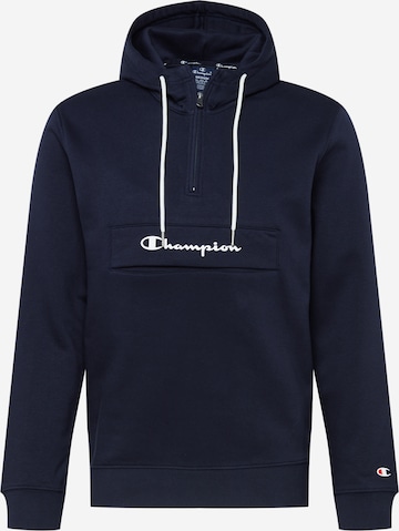 Sweat-shirt Champion Authentic Athletic Apparel en bleu : devant