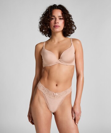 String 'Madison' Hunkemöller en beige : devant