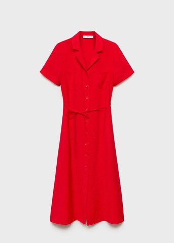 MANGO Shirt Dress 'Cami-H' in Red: front