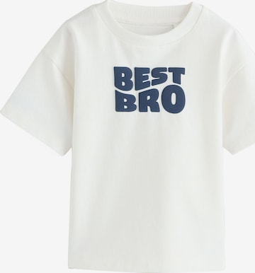 T-Shirt Next en blanc : devant