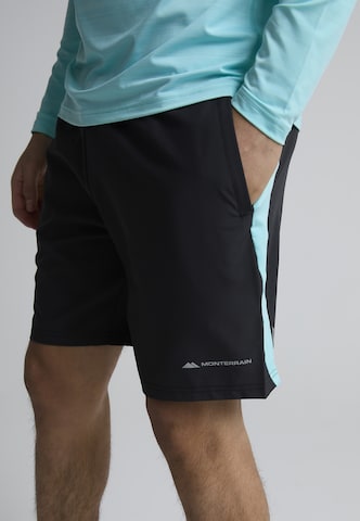MONTERRAIN Regular Sportshorts 'Lyder 3.0' in Schwarz