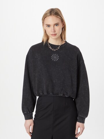 WEEKDAY Sweatshirt in Schwarz: predná strana