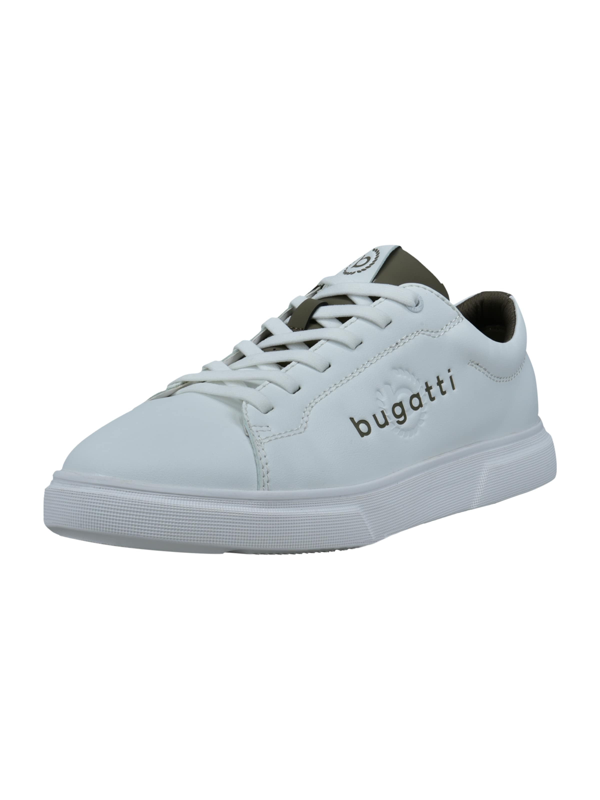 Baskets basses bugatti en blanc : devant