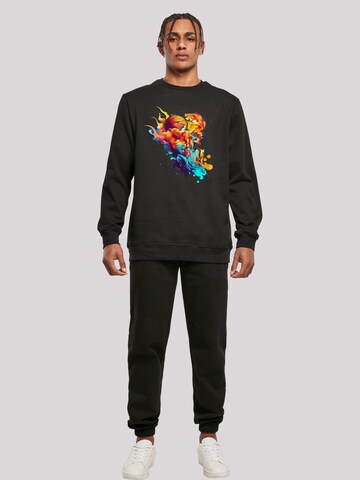 Sweat-shirt 'Basketball Sports Collection - Abstract player' F4NT4STIC en mélange de couleurs