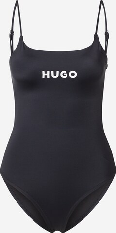 Costume intero 'PURE' di HUGO in nero: frontale