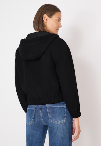 CECIL Zip-Up Hoodie in Black