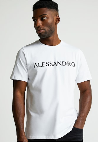 T-Shirt 'Meucci' Alessandro Zavetti en blanc