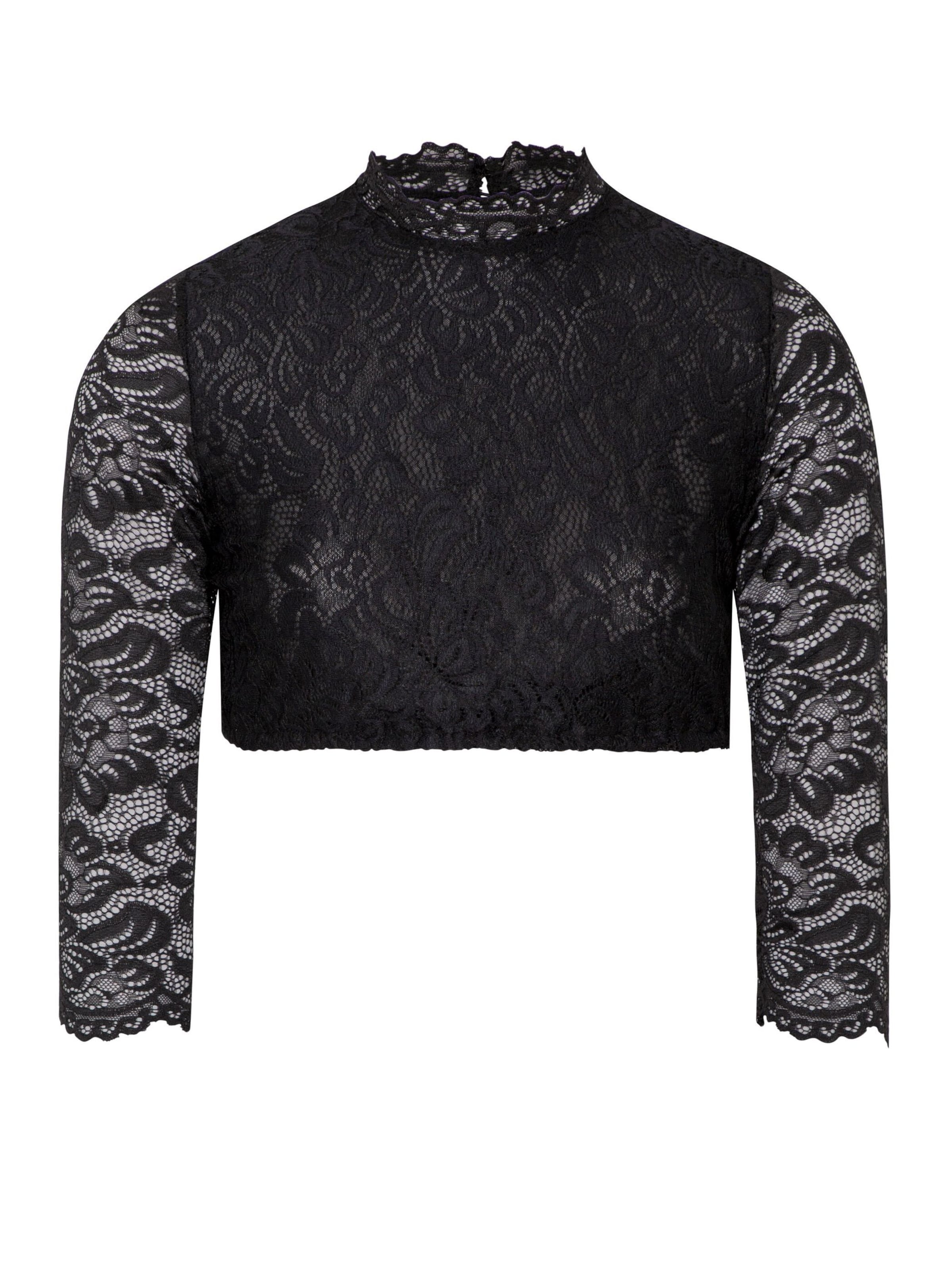 SPIETH & WENSKY Traditional blouse 'Amsterdam' in Black: front