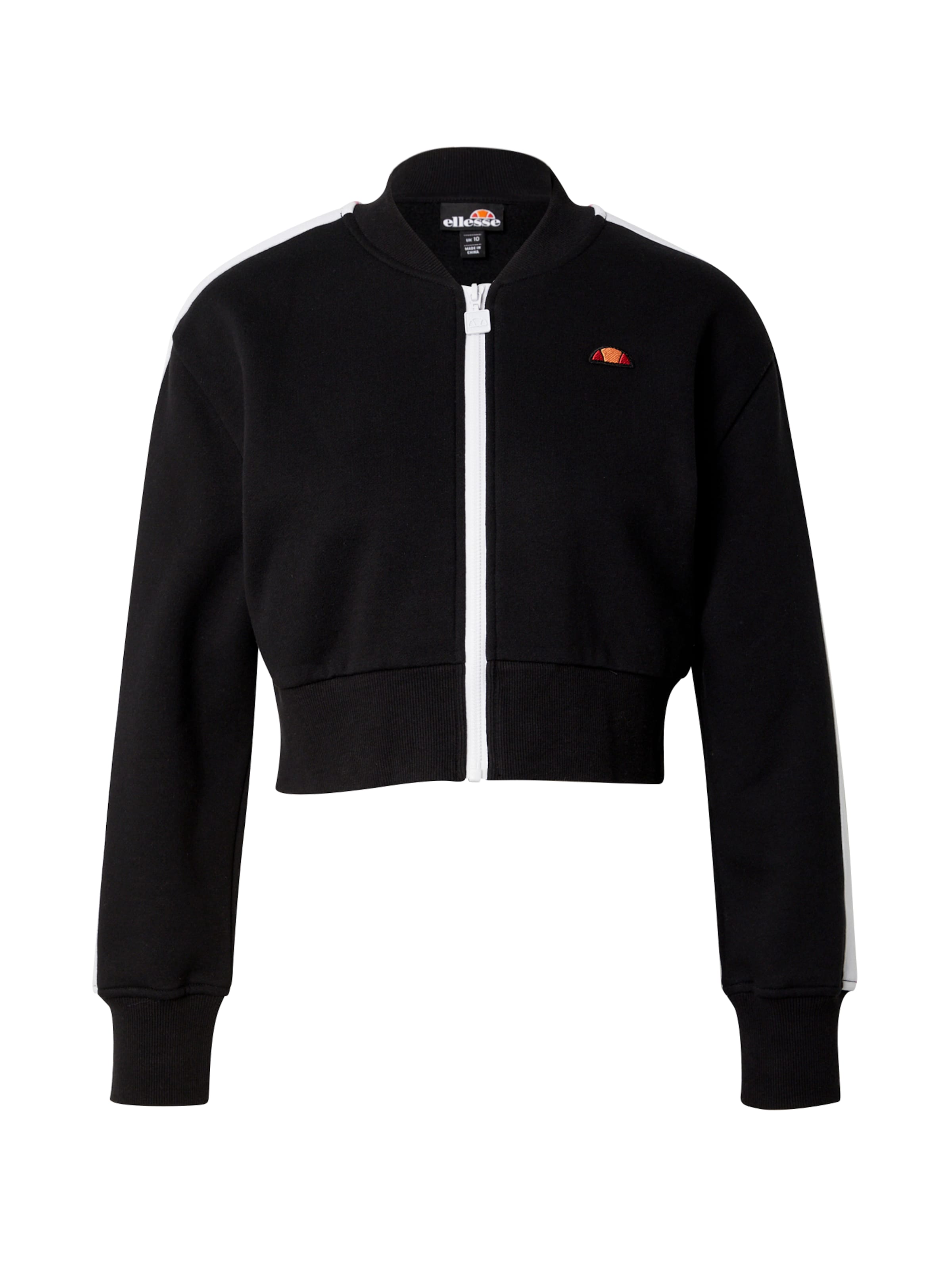 ELLESSE Zip-Up Hoodie 'Domingos' in Black: front