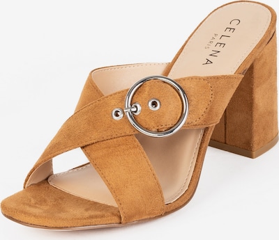 Celena Sapato aberto 'Chene' em camelo, Vista do produto