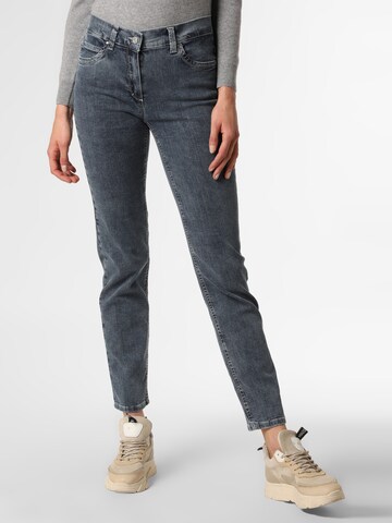 Anna Montana Slimfit Jeans 'Angelika' in Blauw: voorkant