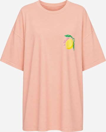 Worldclassca Oversized Shirt 'Limon Cello' in Orange: front
