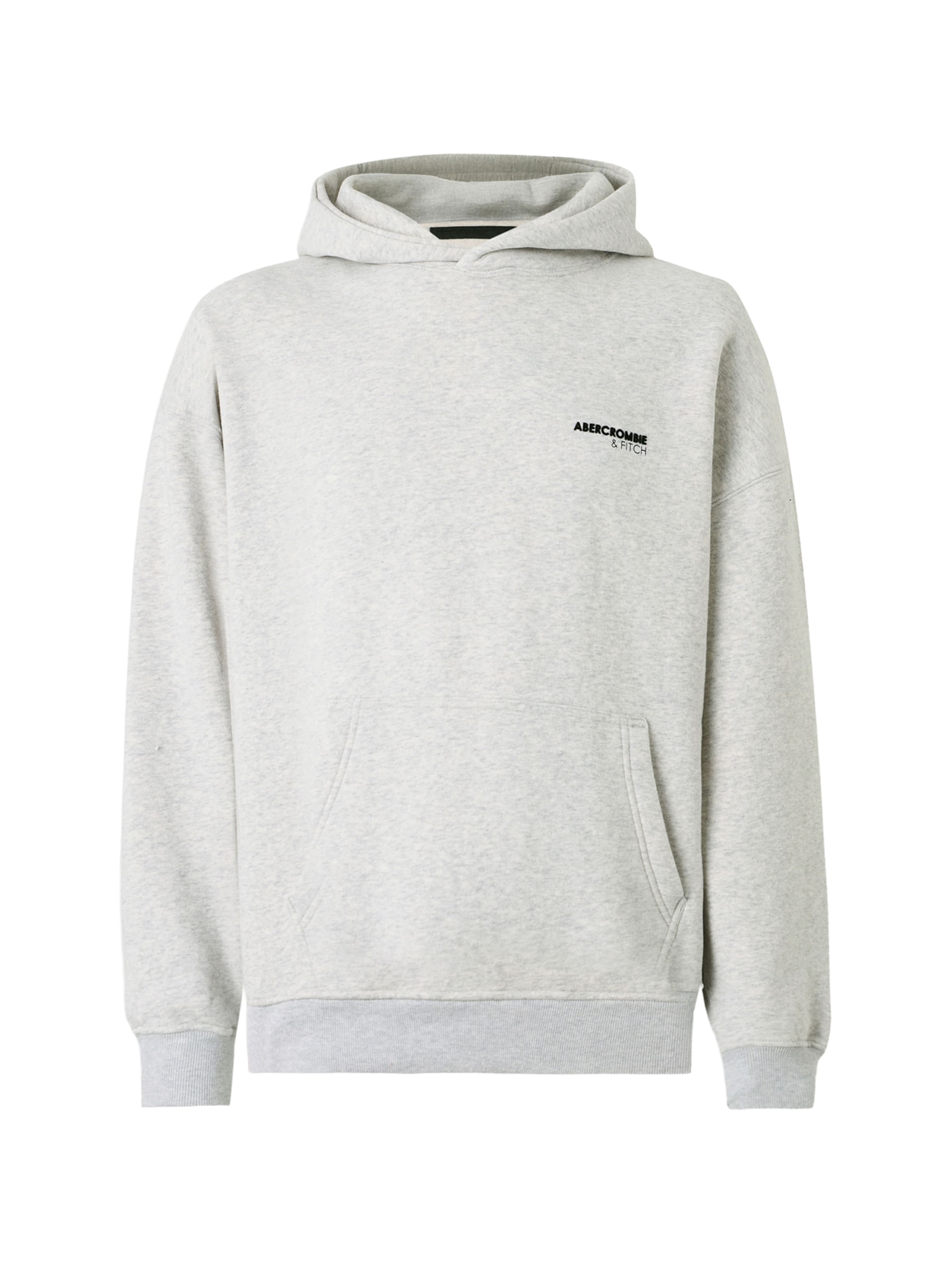 Abercrombie & FitchSweater majica - siva boja: prednji dio