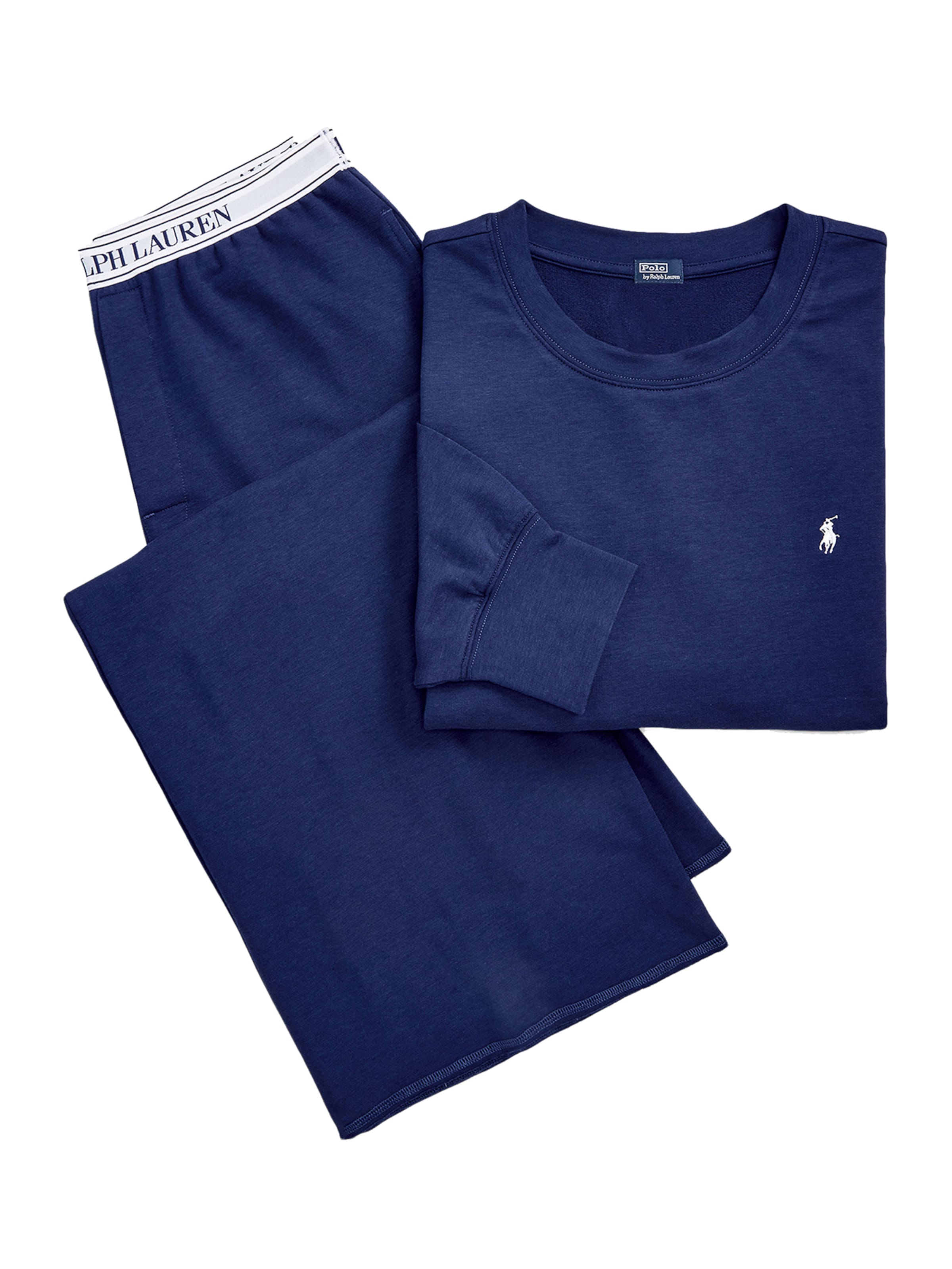 Pyjama Polo Ralph Lauren en bleu : devant