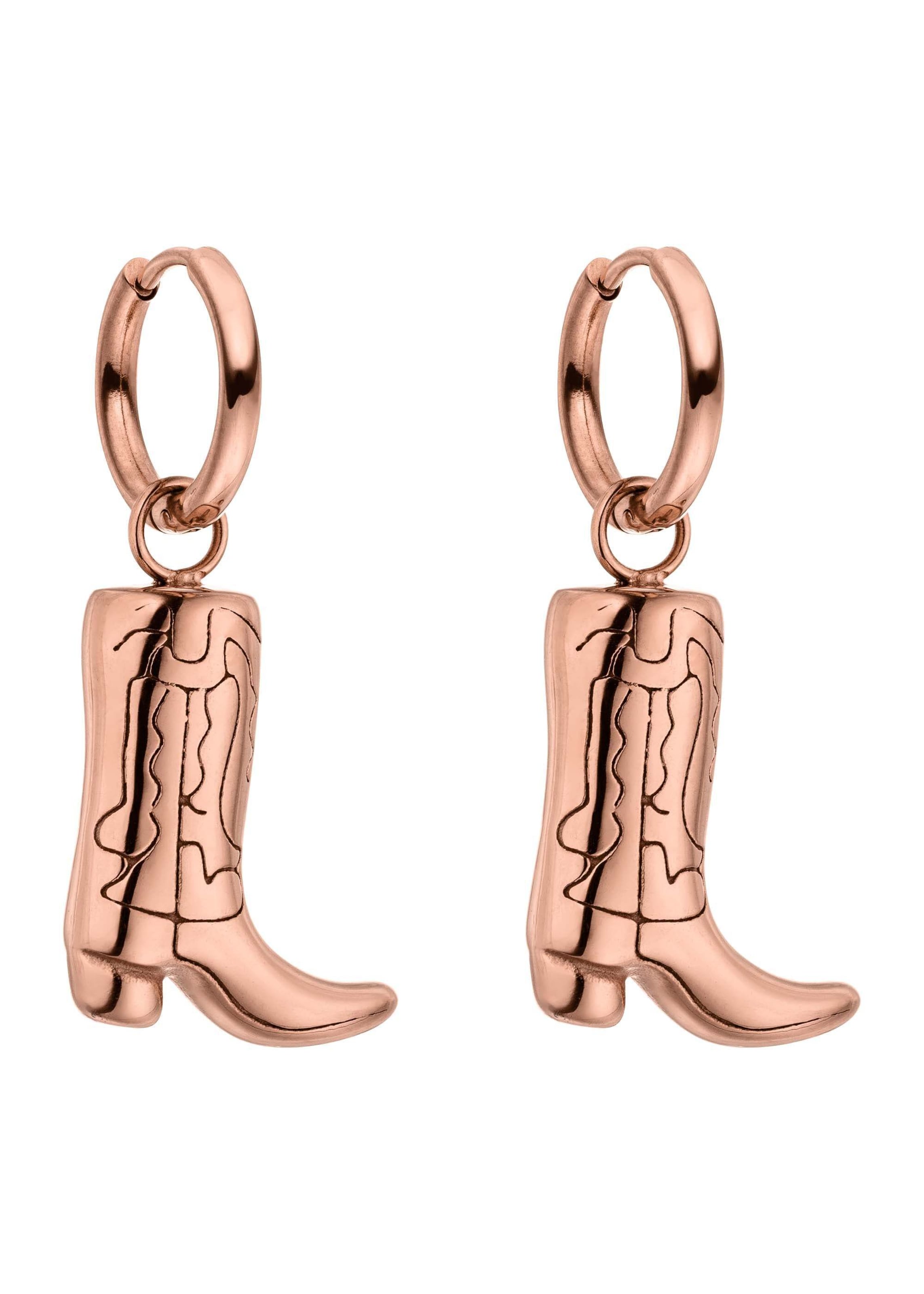 Boucles d'oreilles 'Boots' PURELEI en or : devant