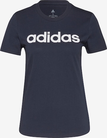 ADIDAS SPORTSWEAR T-Shirt 'Essentials Logo' in Blau: Vorderseite