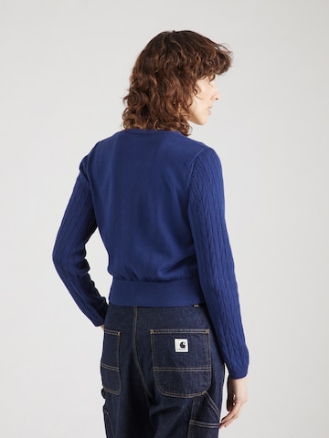 Blutsgeschwister - Casaco de malha 'Save the World' em azul