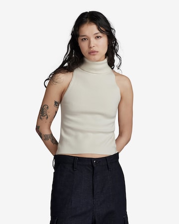 G-Star RAW Top in Beige: front