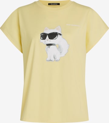 Karl Lagerfeld Shirt 'IKON AQUARELLE C' in Yellow: front