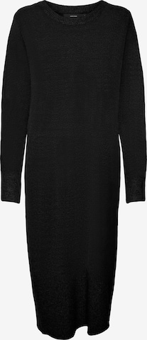 VERO MODA Knitted dress 'Plaza' in Black: front