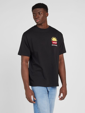 LEVI'S ® Тениска 'LSE Vintage Fit GR Tee' в черно: отпред