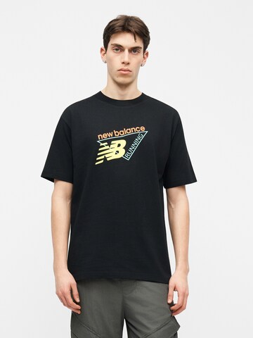 new balance Футболка 'Classic' в Черный: спереди