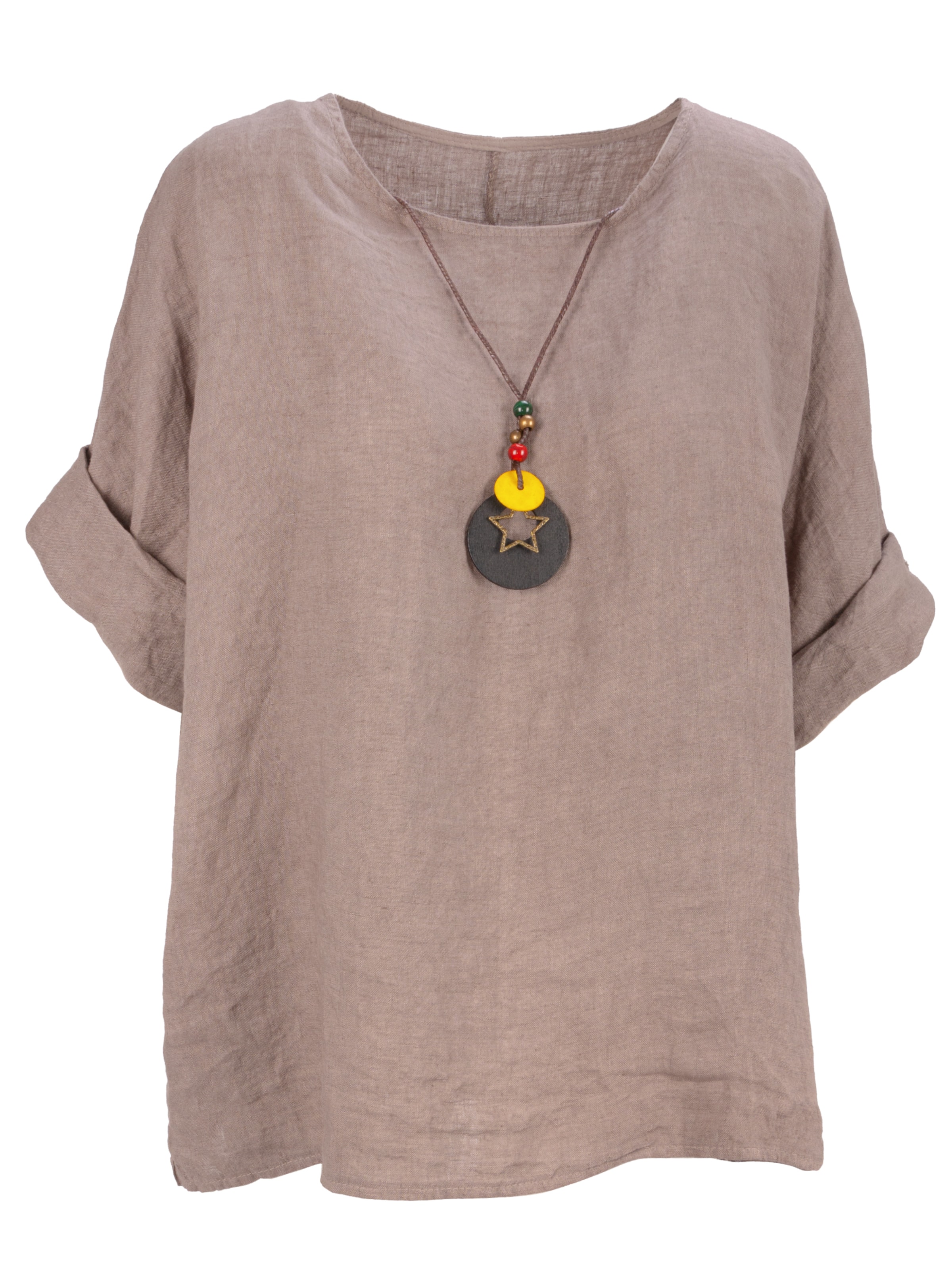 Seasons of April Bluse 'Lina' in Grau: Vorderseite