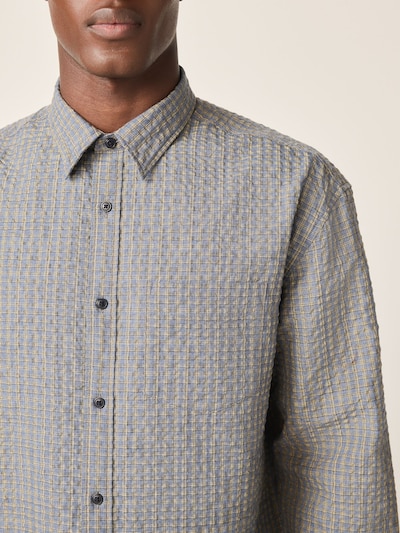 Next Button Up Shirt in Smoke blue / Pastel yellow / Black / White, Item view