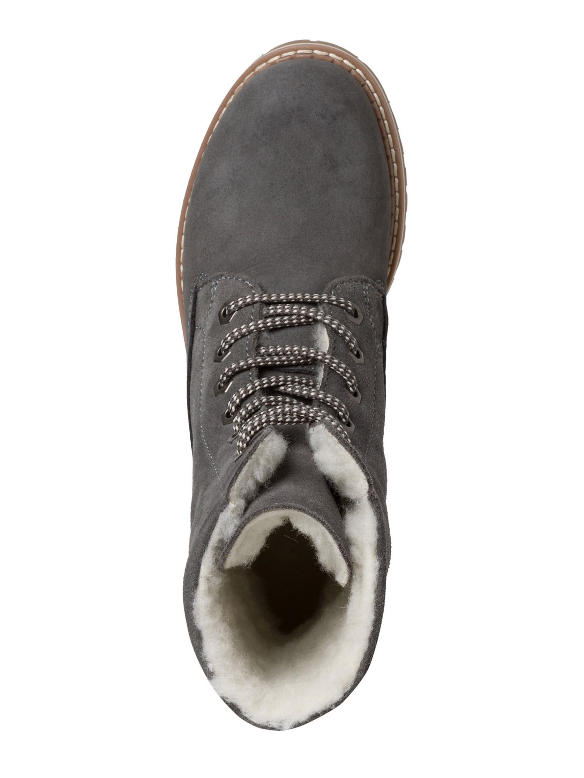 Tamaris Stövlett med snörning i grå