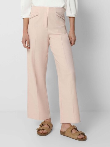 Wide Leg Pantalon Scalpers en rose : devant