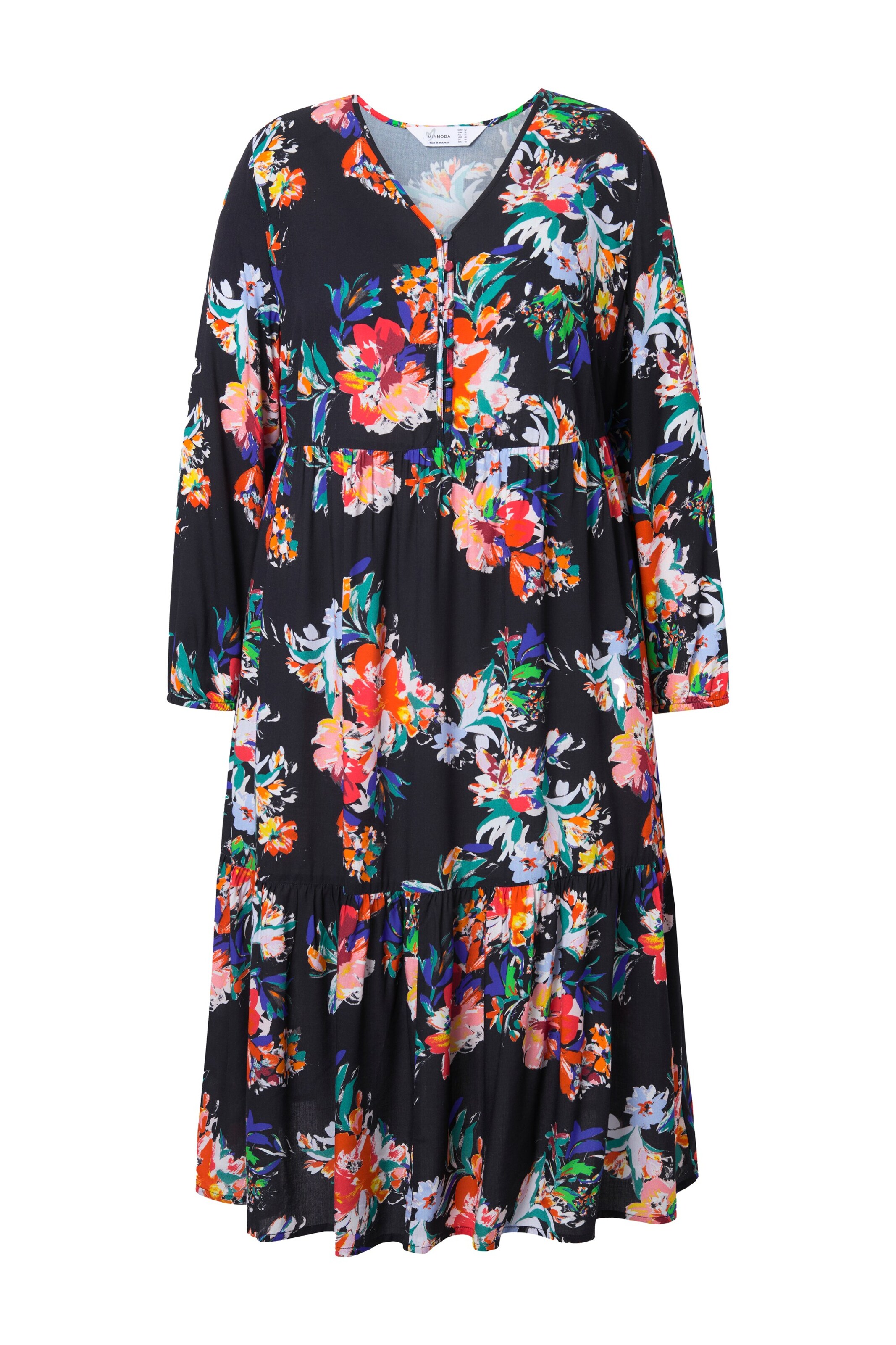 Robe-chemise MIAMODA en noir : devant