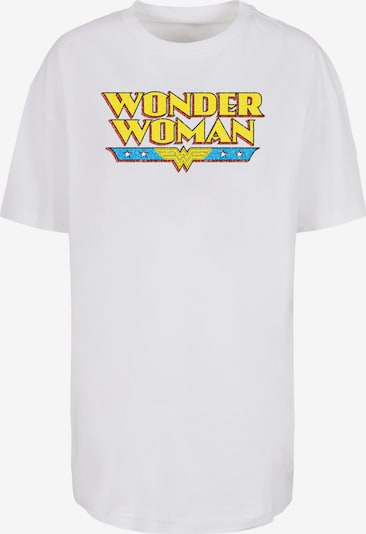 F4NT4STIC T-Shirt 'DC Comics Wonder Woman Crackle' in blau / gelb / rot / weiß, Produktansicht
