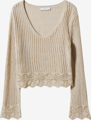 MANGO Pullover 'Chicle' in Beige: predná strana