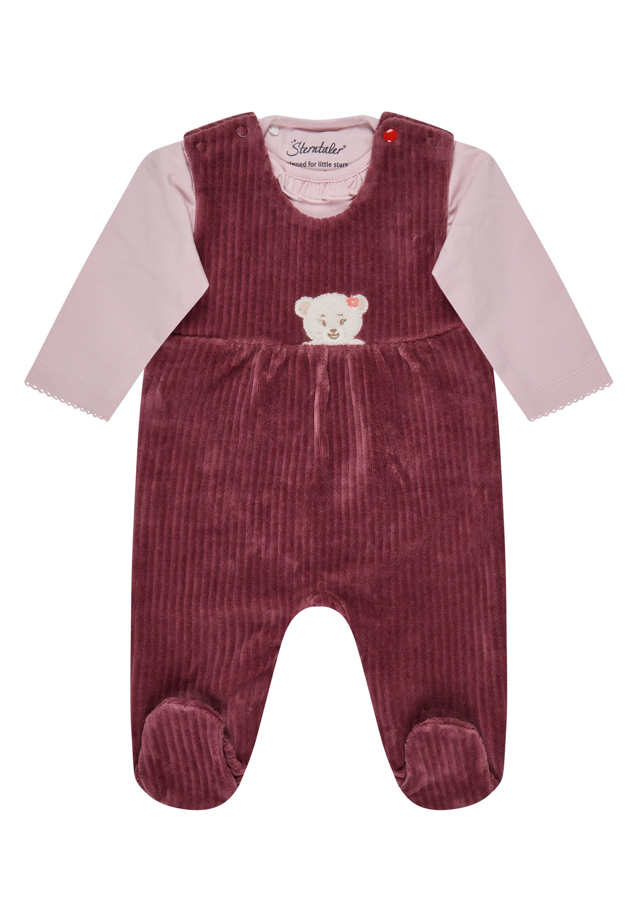 STERNTALER Wäsche-Set 'Bär' in Pink: Vorderseite